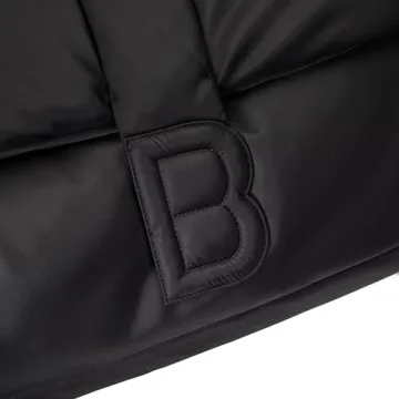 Nia Duffle Bag - Versatile Black Nylon Travel Bag