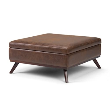 Mid Century Modern Storage Ottoman - Stylish & Functional