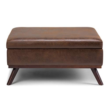 Mid Century Modern Storage Ottoman - Stylish & Functional