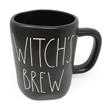 Rae Dunn Black Halloween WITCHS BREW Mug
