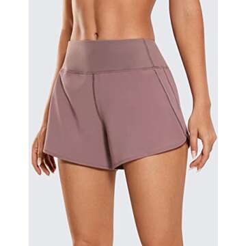 CRZ YOGA Women's Lightweight Workout Shorts Quick-Dry