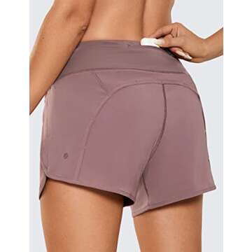 CRZ YOGA Women's Lightweight Workout Shorts Quick-Dry