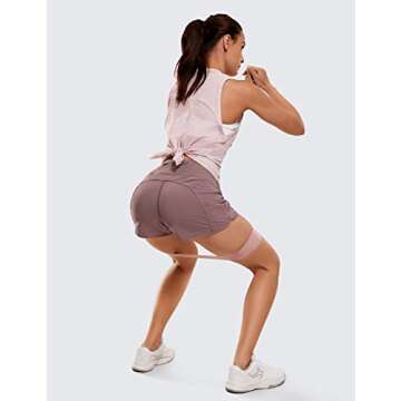 CRZ YOGA Women's Lightweight Workout Shorts Quick-Dry