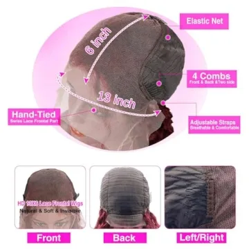 30 Inch Burgundy Lace Front Wig for Stunning Style