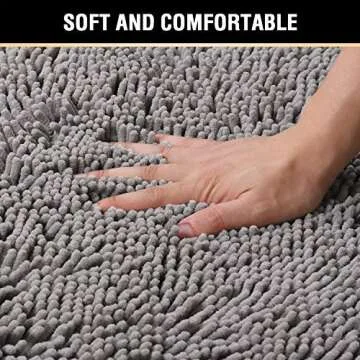 H.VERSAILTEX Microfiber Bath Rugs - Ultra Soft & Washable