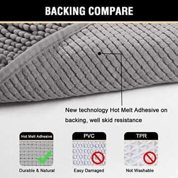 H.VERSAILTEX Microfiber Bath Rugs - Ultra Soft & Washable