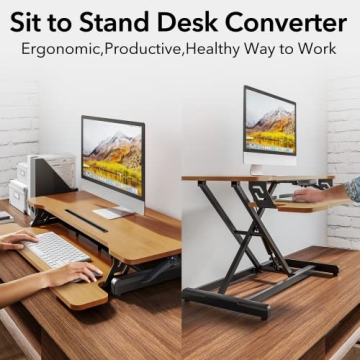 Ergonomic Standing Desk Converter for Home Office
