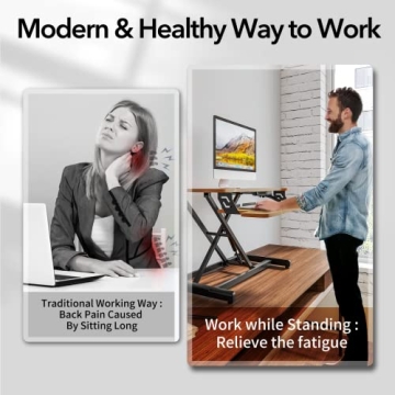 Ergonomic Standing Desk Converter for Home Office