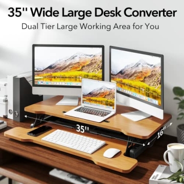 Ergonomic Standing Desk Converter for Home Office