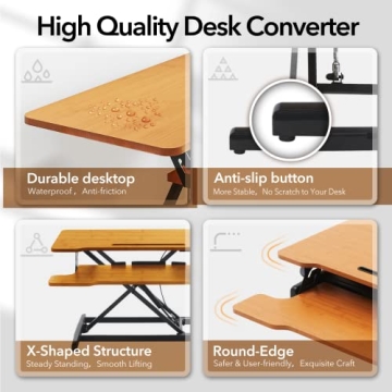 Ergonomic Standing Desk Converter for Home Office