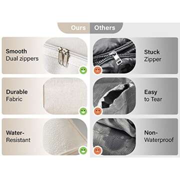 Durable Double Layer Storage Bags for Efficient Organizing