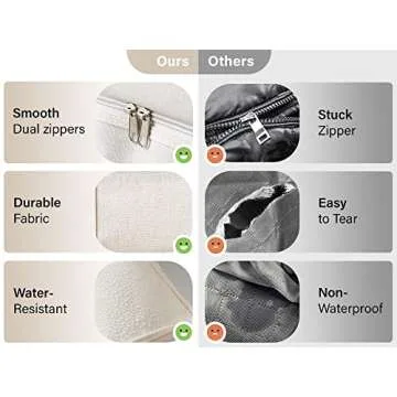 Durable Double Layer Storage Bags for Efficient Organizing