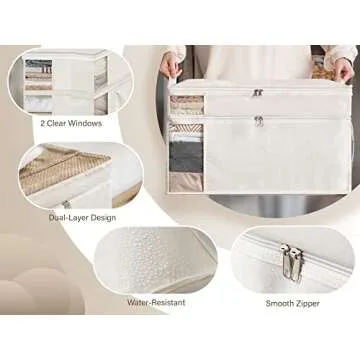 Durable Double Layer Storage Bags for Efficient Organizing