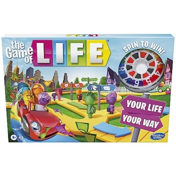 Hasbro Gaming The Game of Life Game, Family Board Game for 2-4 Players, Indoor Game for Kids Ages 8 ...