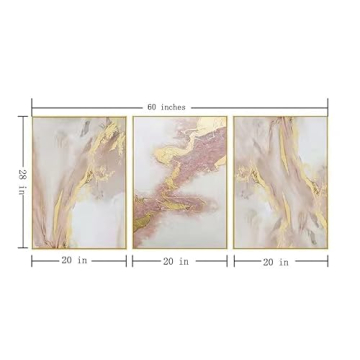 Elegant Pink Abstract Canvas Wall Art - Modern Home Decor