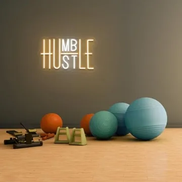 Hustle LED Neon Sign for Dynamic Wall Decor