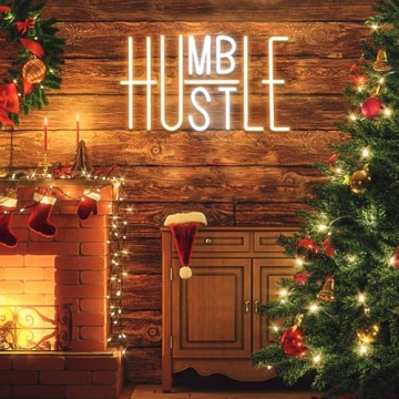 Hustle LED Neon Sign for Dynamic Wall Decor