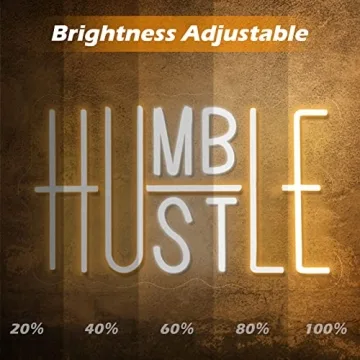 Hustle LED Neon Sign for Dynamic Wall Decor