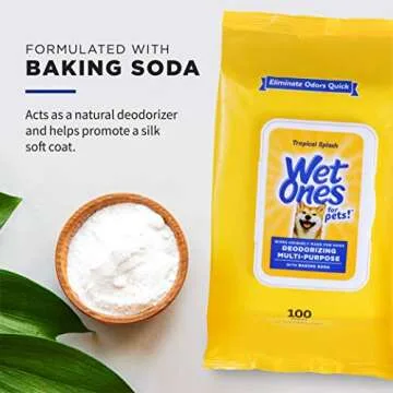 Wet Ones Desmellizing Dog Wipes - Effective Grooming Solution
