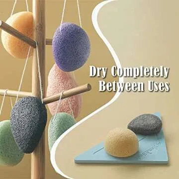 Natural Konjac Facial Sponges for Gentle Cleansing