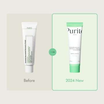 PURITO Centella Unscented Cream, Korean Centella, for All Skin Types, Soothing, Facial Cream for fac...