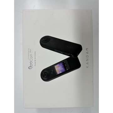 KanDao QooCam 8k Enterprise 2024 Professional Live Camera, in-Camera 8K 30FPS 360 Live Solution, 1.5X Sensor*, Max 150mbps Bitrate Super-high Resolution Cam for Live Streaming Camera