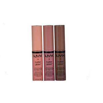 NYX Butter Lip Gloss Set 3 (Creme Brulee, Angel Food Cake and Ginger Snap)