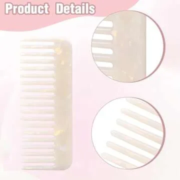 Salbsever Wide Tooth Detangling Comb for Gorgeous Curls