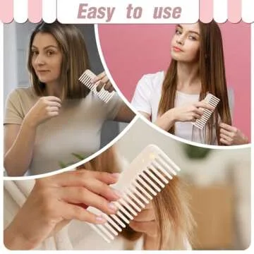 Salbsever Wide Tooth Detangling Comb for Gorgeous Curls