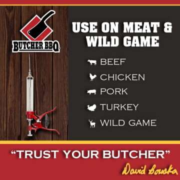 Butcher BBQ Pistol Grip Meat Injector - 50cc Capacity