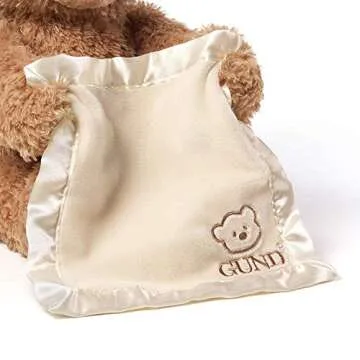 GUND Peek-A-Boo Teddy Bear Animated Stuffed Animal Plush, 11.5"