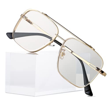 Breaksun Aviator Sunglasses with Gradient Lens and Gold Frame