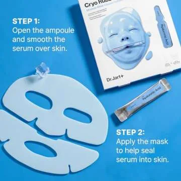 Dr.Jart+ Cryo Rubber Face Mask with Moisturizing Hyaluronic Acid | Korean Skin Care, 1 Pack