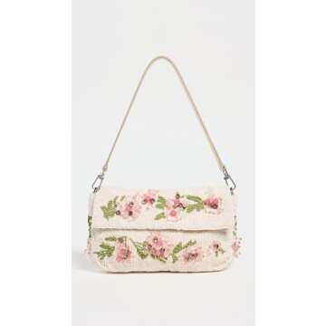 STAUD Women's Timmy Shoulder Bag, Magnolia, Floral, One Size