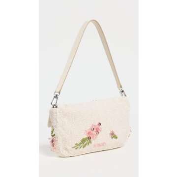STAUD Women's Timmy Shoulder Bag, Magnolia, Floral, One Size