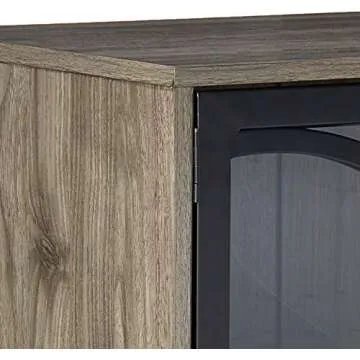 Stylish Industrial Buffet Bar Cart for Home Storage