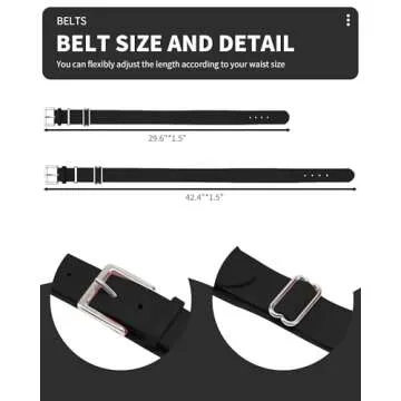 QBK 2T/3T/4T/5T Toddler Baseball Socks And Belt Youth Softball Tee Ball Combo Set for Boy Girl (1 Pairs of Socks & 1 Belt)(BLACK 5-7Y)