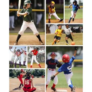 QBK 2T/3T/4T/5T Toddler Baseball Socks And Belt Youth Softball Tee Ball Combo Set for Boy Girl (1 Pairs of Socks & 1 Belt)(BLACK 5-7Y)