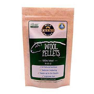 Organic Wool Pellets for Effective Soil Conditioning - 8oz