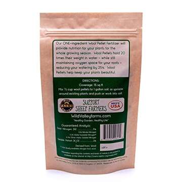 Wool Pellets Organic Fertilizer Ideal for Home Gardening