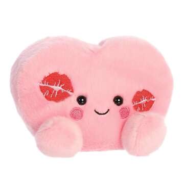 Aurora® Adorable Palm Pals™ Kinsley Kisses Heart™ Stuffed Animal - Pocket-Sized Play - Collecta...