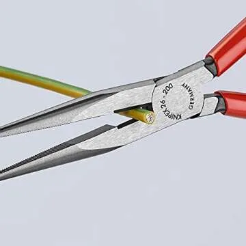 KNIPEX Long Nose Pliers with Cutter for Precision Work