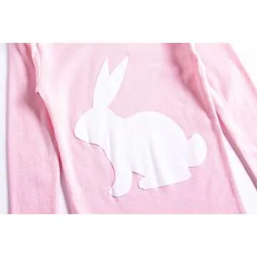 Cute Bunny Easter Pajamas for Girls - 100% Cotton Sleepwear