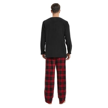 U2SKIIN Men's Plaid Pajama Set with Pockets