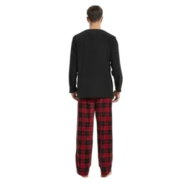 U2SKIIN Men's Plaid Pajama Set with Pockets
