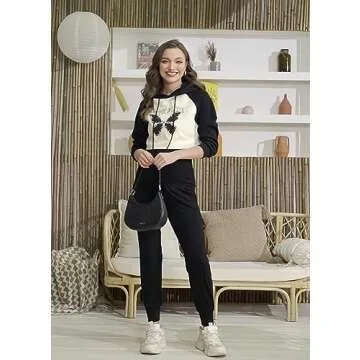 AMPOSH Women's Maternity Pants Stretchy Lounge Workout Pants Casual Loose Comfy Pregnancy Joggers with Pockets(Black, L)