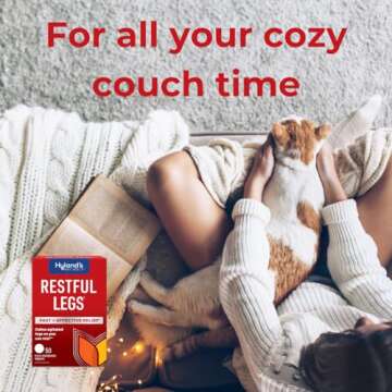 Hyland's Restful Legs Tablets, Natural Itching, Crawling, Tingling and Leg Jerk Relief, Quick Dissolving Tablets, 50 Count