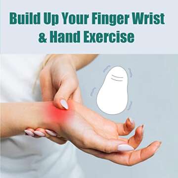 Ultra Soft Vibrating Massage Squeeze Ball for Hand Exerciers and Wrist Fidget Relaxtion(Blue)