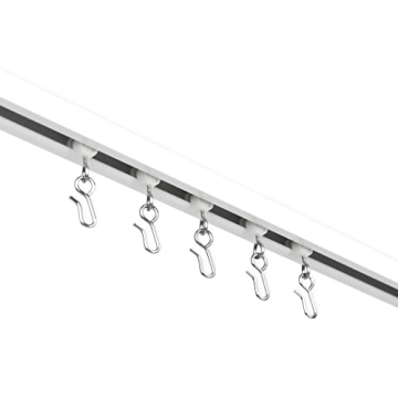 EverTrack Curtain Track: Durable Ceiling Mounted Rail for Curtains and Room Dividers - USA Made - 12...