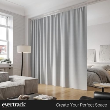 EverTrack Curtain Track Ceiling Mounted - Made in USA - 12 Feet